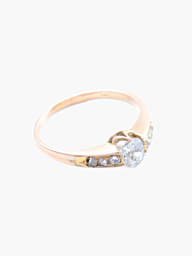 Bague Bague Solitaire Or Rose 58 Facettes