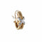 Boucles d'oreilles Demi-créoles Or jaune Diamants 58 Facettes