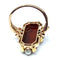 Bague 51 Bague camée sur agate perles fines diamants 58 Facettes AB263