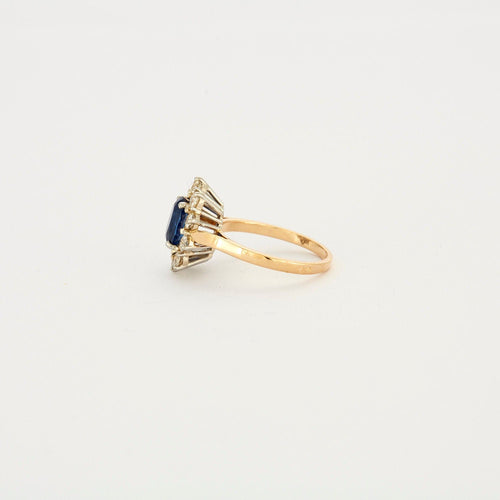 Bague 53 Bague Marguerite Saphir Diamants 58 Facettes 1817