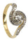 Bague 54 BAGUE TOURBILLON ART NOUVEAU DIAMANTS 58 Facettes 051911