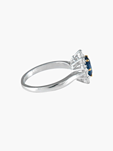 Bague 52 Bague Marguerite Saphir et Diamants 58 Facettes