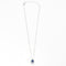 Pendentif Pendentif sur chaîne Saphir Diamants 58 Facettes