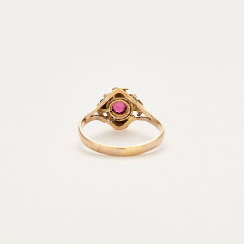 Bague 54 Bague Rubis de synthèse 58 Facettes