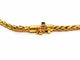 Collier Caplain Saint André Collier Maille palmier Or jaune Saphir 58 Facettes 1595121CN