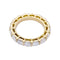 Bague 48 Alliance or jaune, diamants. 58 Facettes 32605