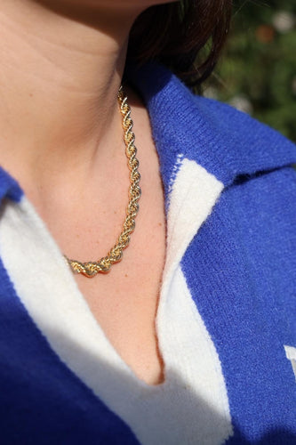 Collier Collier Maille torsadée Or jaune 58 Facettes 1833628CN