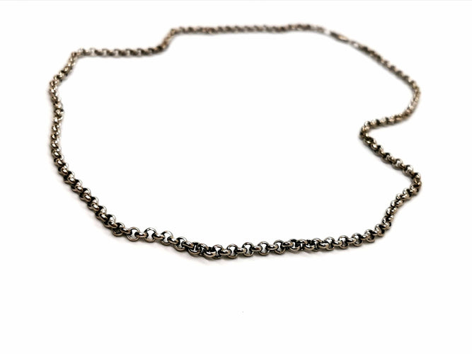 Collier Collier Maille jaseron Or blanc 58 Facettes 1089414CN
