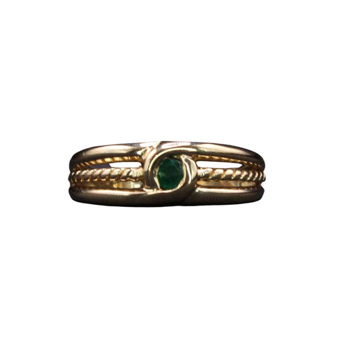 Bague Bague émeraude ovale sertie clos 58 Facettes