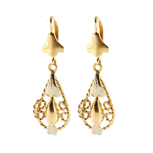 Boucles d'oreilles Boucles d'oreilles Or rose et blanc 58 Facettes 34520