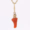 Pendentif Pendentif corail or jaune 58 Facettes 15-220