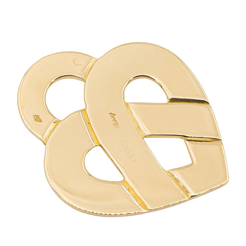 Pendentif Poiray Pendentif Coeur entrelacé Or jaune 58 Facettes 2487269CN