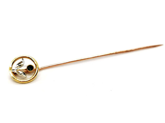 Broche Broche Epingle Or jaune Emeraude 58 Facettes 1254360CN