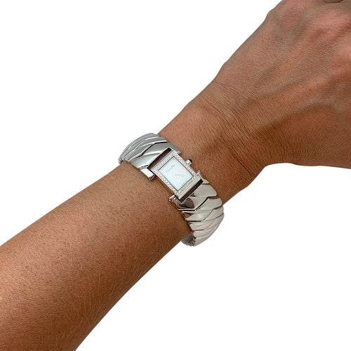 Montre Montre Dior en acier, diamants et nacre. 58 Facettes 31778