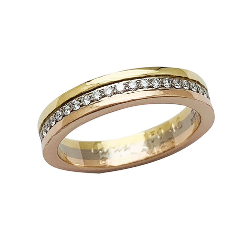 Bague 46 Bague Cartier "Vendôme Louis Cartier" 3 ors et diamants. 58 Facettes 30836