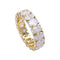 Bague 56 Alliance tour complet or jaune, diamants. 58 Facettes 32326