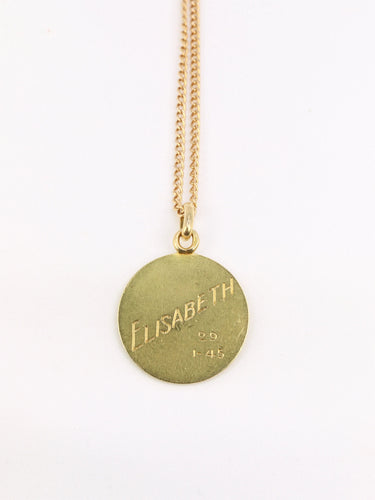 Pendentif BECKER Médaille religieuse Angelus 58 Facettes 820