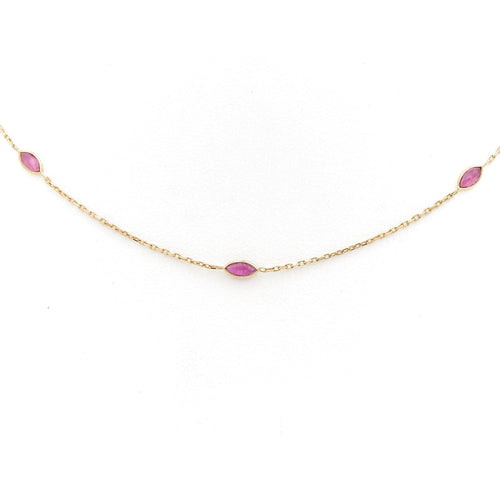 Collier Collier Or jaune Rubis 58 Facettes 1969321CN