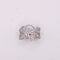 Bague 60 Bague or blanc arabesques diamants 58 Facettes