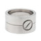 Bague 47 Cartier Bague Love Or blanc 58 Facettes 577683CN