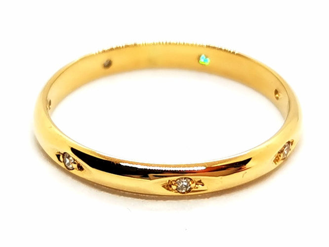 Bague 52 Bague Alliance Or jaune Diamant 58 Facettes 1628856CN