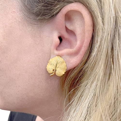 Boucles d'oreilles Boucles d'oreilles Buccellati, "Feuilles", or jaune. 58 Facettes 33396