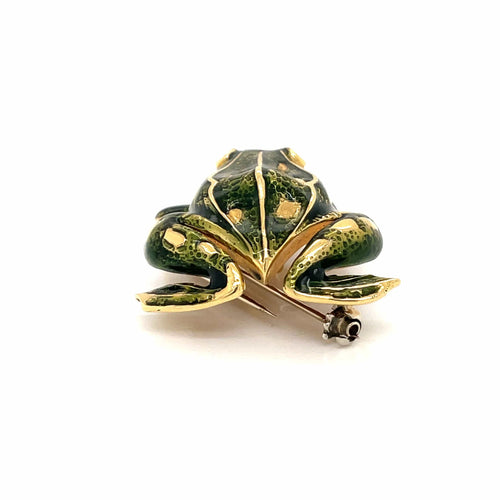 Broche TIFFANY & CO 6 Pendentif/broche grenouille Email Diamants 58 Facettes