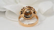 Bague Bague Rétro entourage or bicolore diamants 58 Facettes 30851
