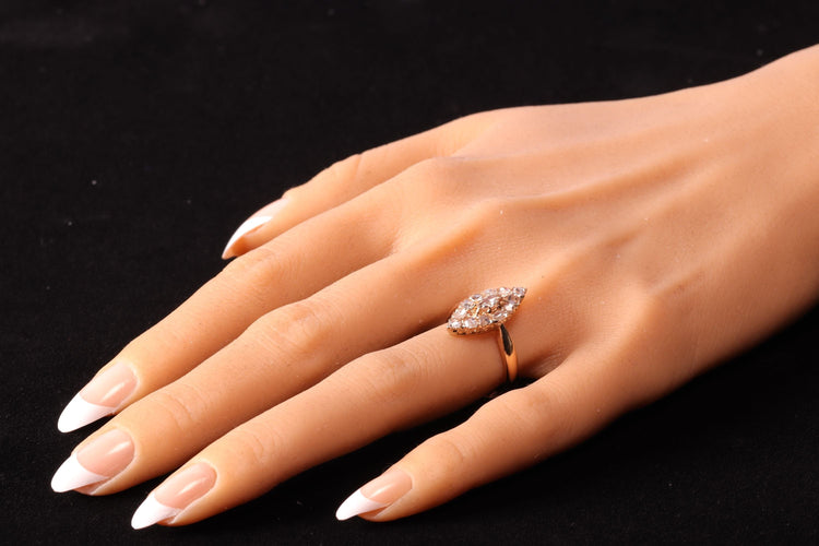 Bague 59 Bague marquise diamants 58 Facettes 23271-0585