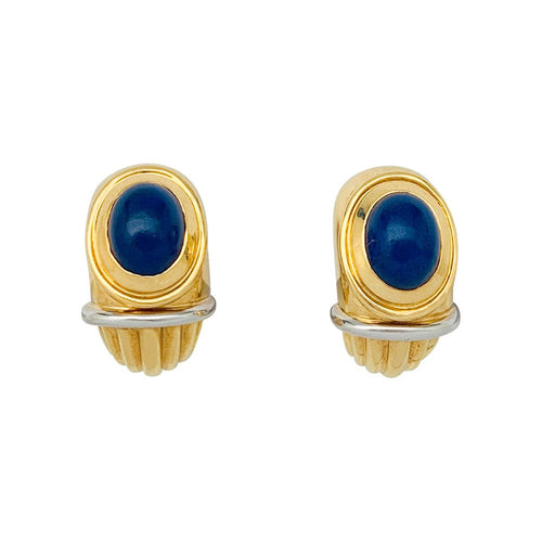 Boucles d'oreilles Boucles d'oreilles Boucheron, "Jaïpur", deux ors, lapis lazuli. 58 Facettes 33266