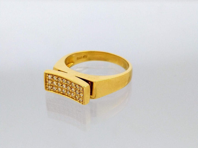 Bague Bague en or jaune et diamants 58 Facettes 20089