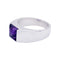 Bague 55 Bague Cartier, "Tank", or blanc, améthyste. 58 Facettes 33391