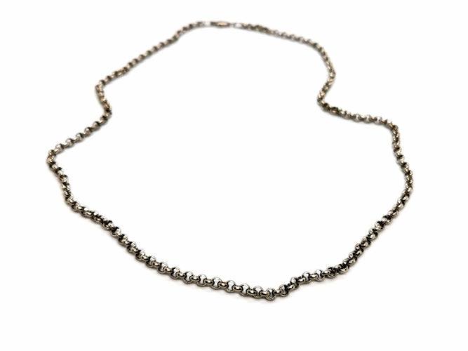Collier Collier Maille jaseron Or blanc 58 Facettes 1089414CN