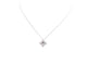 Collier collier roberto  pendentif flower en or blanc 18k 3.4gr 4 diamants 58 Facettes 249469