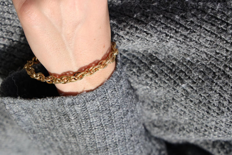 Bracelet Bracelet Maille forçat  Or jaune 58 Facettes 1641355CN