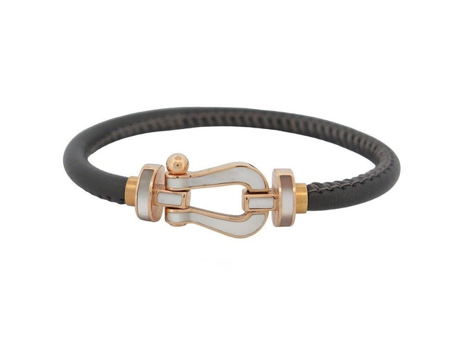 Bracelet bracelet FRED force 10 gm manille nacre & en or jaune 18k 58 Facettes 256724