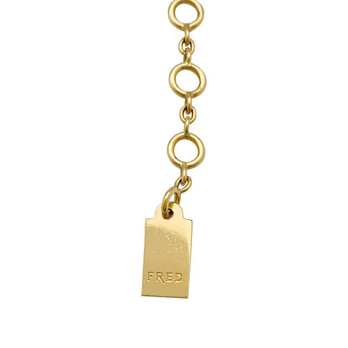 Bracelet Bracelet Fred "Moon Light" en or jaune, diamants. 58 Facettes 31688