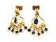 Boucles d'oreilles Boucles d'oreilles Pendantes Or jaune Saphir 58 Facettes 1292373CN