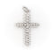 Pendentif Pendentif Croix Or blanc Diamant 58 Facettes 1840417CN