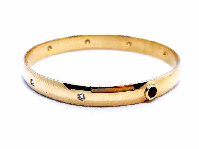 Bracelet Bracelet Jonc Or jaune Rubis 58 Facettes 997177CN