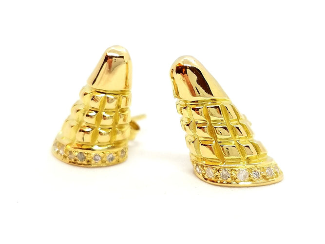 Boucles d'oreilles Boucles d'oreilles Or jaune Diamant 58 Facettes 587680CN