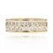 Bague 55 Alliance large en or et diamants 58 Facettes 22-297