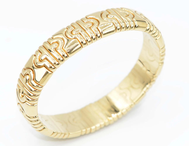 Bracelet Bracelet jonc or jaune Bvlgari collection Parentesi 58 Facettes 0