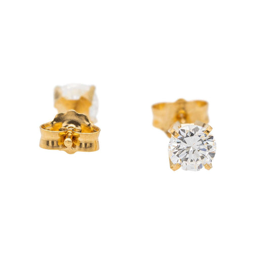 Boucles d'oreilles Boucles d'oreilles Puces Or jaune Diamant 58 Facettes 2656370CN
