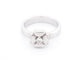 Bague 50 bague CHANEL trefle diamant solitaire 0.15ct en or blanc t50 58 Facettes 245161