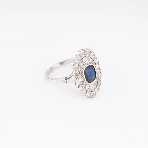 Bague Bague marquise en platine 58 Facettes 1
