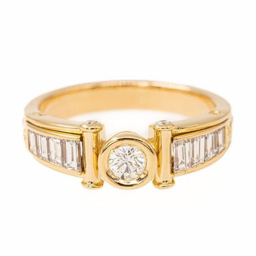 Bague 59 Bague Solitaire Or jaune Diamant 58 Facettes 2202000CN