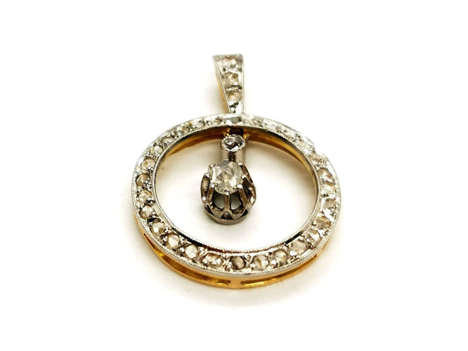 Pendentif Pendentif Or blanc Diamant 58 Facettes 1176284CN