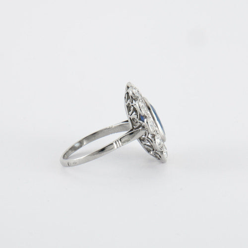 Bague Bague saphir diamants Art Déco 58 Facettes