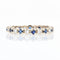 Bague 53 Alliance saphirs diamants 58 Facettes 21-770B